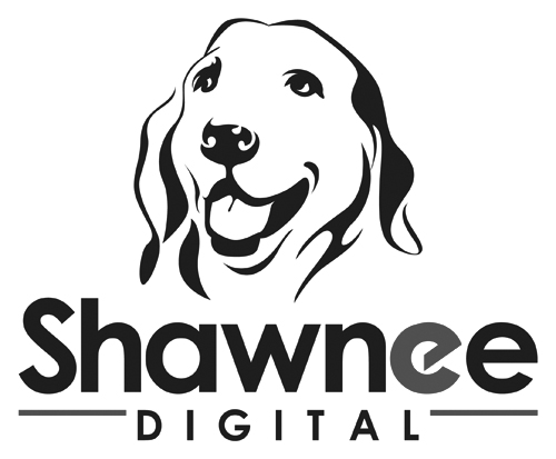Shawnee Digital logo — golden retriever mark